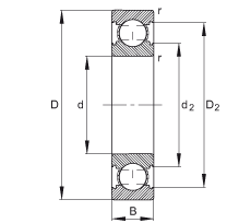 S 6004-C, ă(ni)Y(ji)(gu)C (j) DIN 625-1 ˜ʵҪߴ