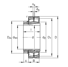 {(dio)ĝLS 23236-E1-K-TVPB + H2336, (j) DIN 635-2 ˜ʵҪߴ, F׺;o