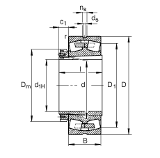 {(dio)ĝLS 23264-K-MB + H3264, (j) DIN 635-2 ˜ʵҪߴ, F׺;o