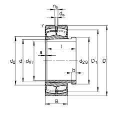 {(dio)ĝLS 23120-E1A-K-M + AHX3120, (j) DIN 635-2 (bio)(zhn)Ҫߴ, F׺ж